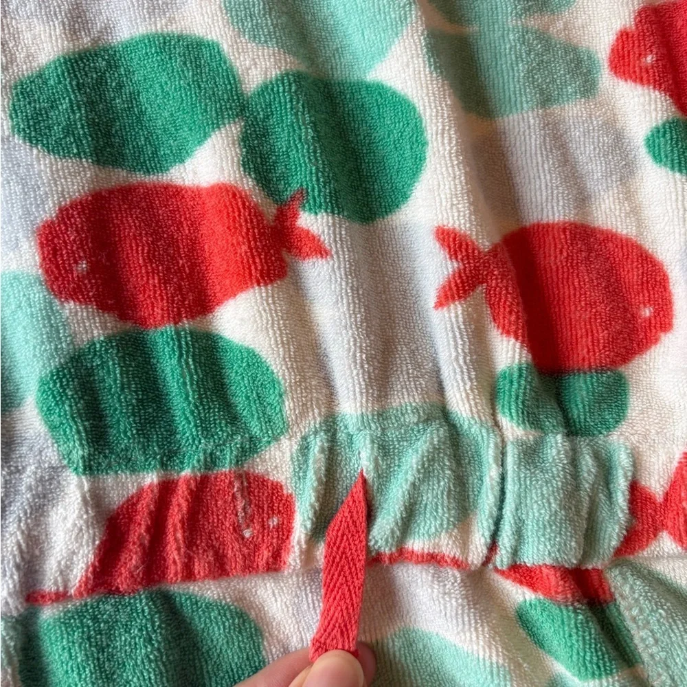 Mini Boden Terrycloth Swim Cover-Up. Fish Pattern, size 5-6